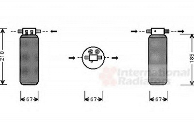 VAN WEZEL 0200d145 -  Осушитель, кондиционер